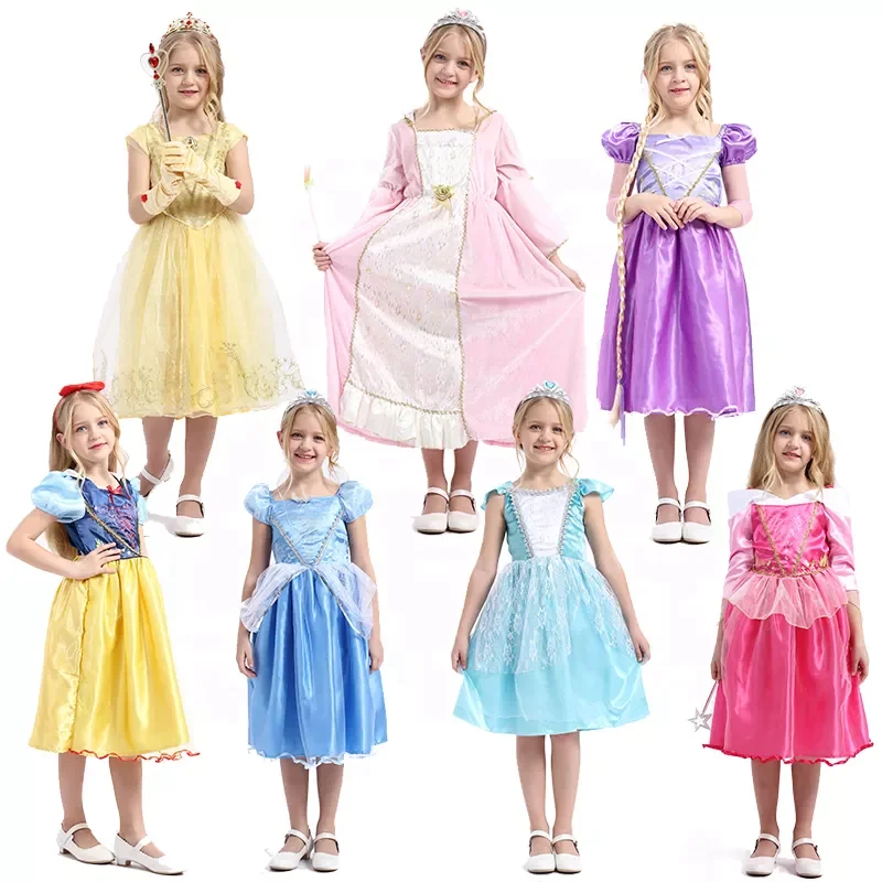 Halloween Costume Kids Princess Dress Halloween Party Holiday Costumes for Girls Cosplay Party