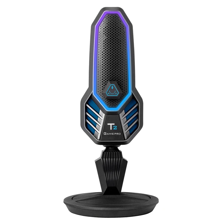 New Design Gaming Microphone Usb Microphone Condenser Rgb Unidirectional Microphone