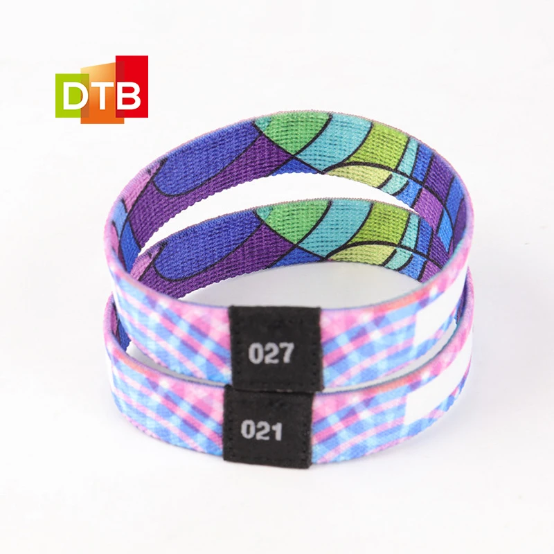 DTB Disposable Festival Access Control rfid Fabric Wristband
