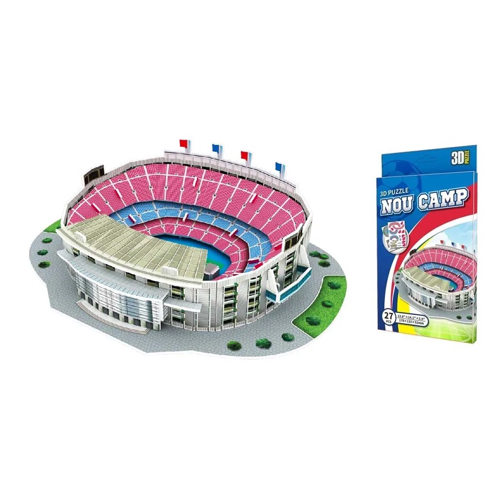 3D Foam Paper Football Stadium Model Nou Camp Paper Stadium For Children