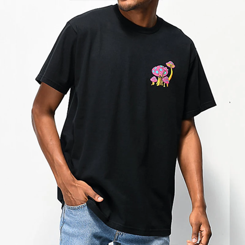 Wholesale factory heat transfer printing men graphic t shirts