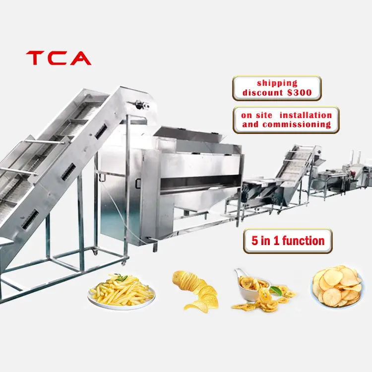 Fully Automatic Potato Chips Production Line/Industrial Potato Chips Making Machine/Potato Chips Snack Machine