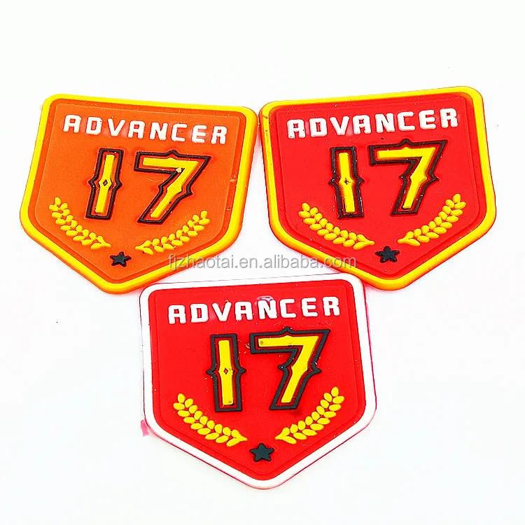 Sew On Custom Made Embossed 3d Silicone Patch Soft Pvc Clear Transparent Wholesale Design Rubber Labels For Clothing Hat