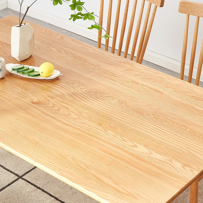 dw1010 quanu natural oak wood dining table full solid wooden