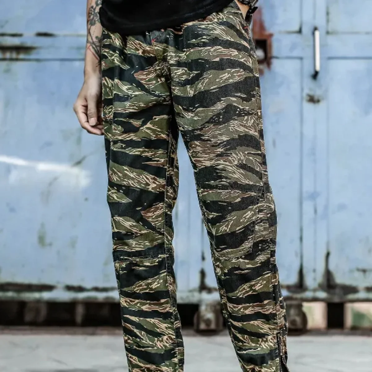 Fabric manufacturer custom printing camo twill NY/CO nylon cotton tactical combat uniform vietnam tiger stripe camouflage fabric