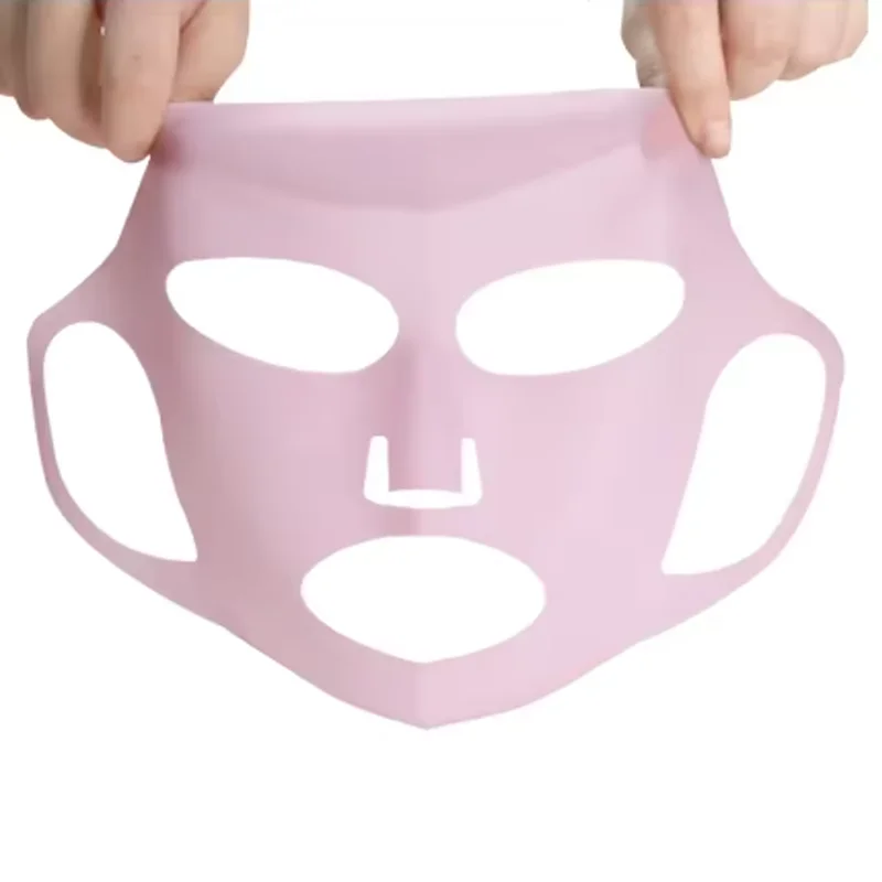 Reusable Silicone Facial Mask Cover For Woman Facial Sheet mask Silicone Facial Mask prevents moisture loss enhances absorption