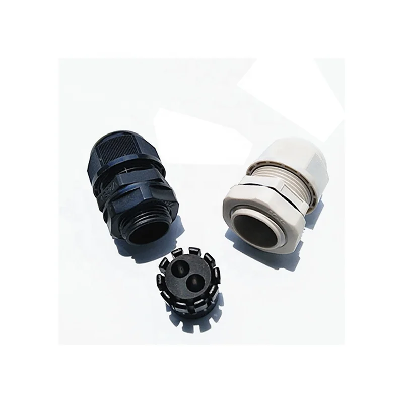 Porous rubber plug MG25A type plastic IP67 waterproof hose gland CE ROHS Nylon cable glands