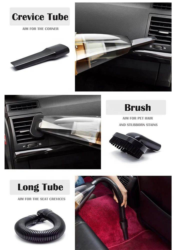 New Model4 in 1 Multi Portable Handheld Car Vacuum Cleaner Wet Dry Vacuum Cleaner for Car Digital Tire Inflator