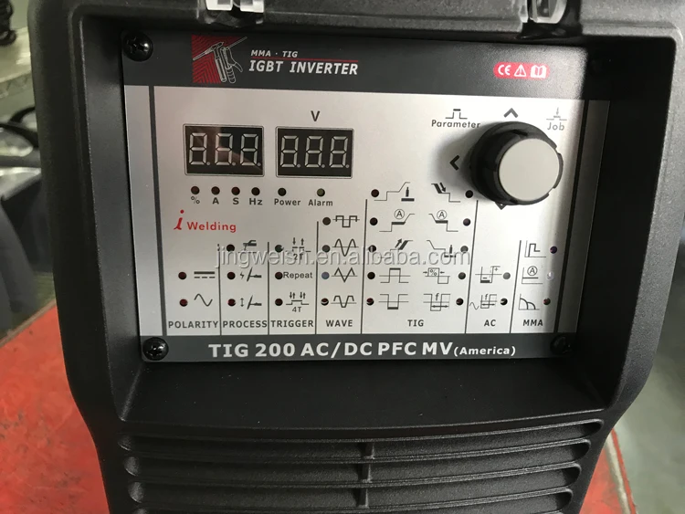 
TIG 200 ACDC PFC MV, 110V/220V multi voltage inverter PFC, TIG AC DC Welder 