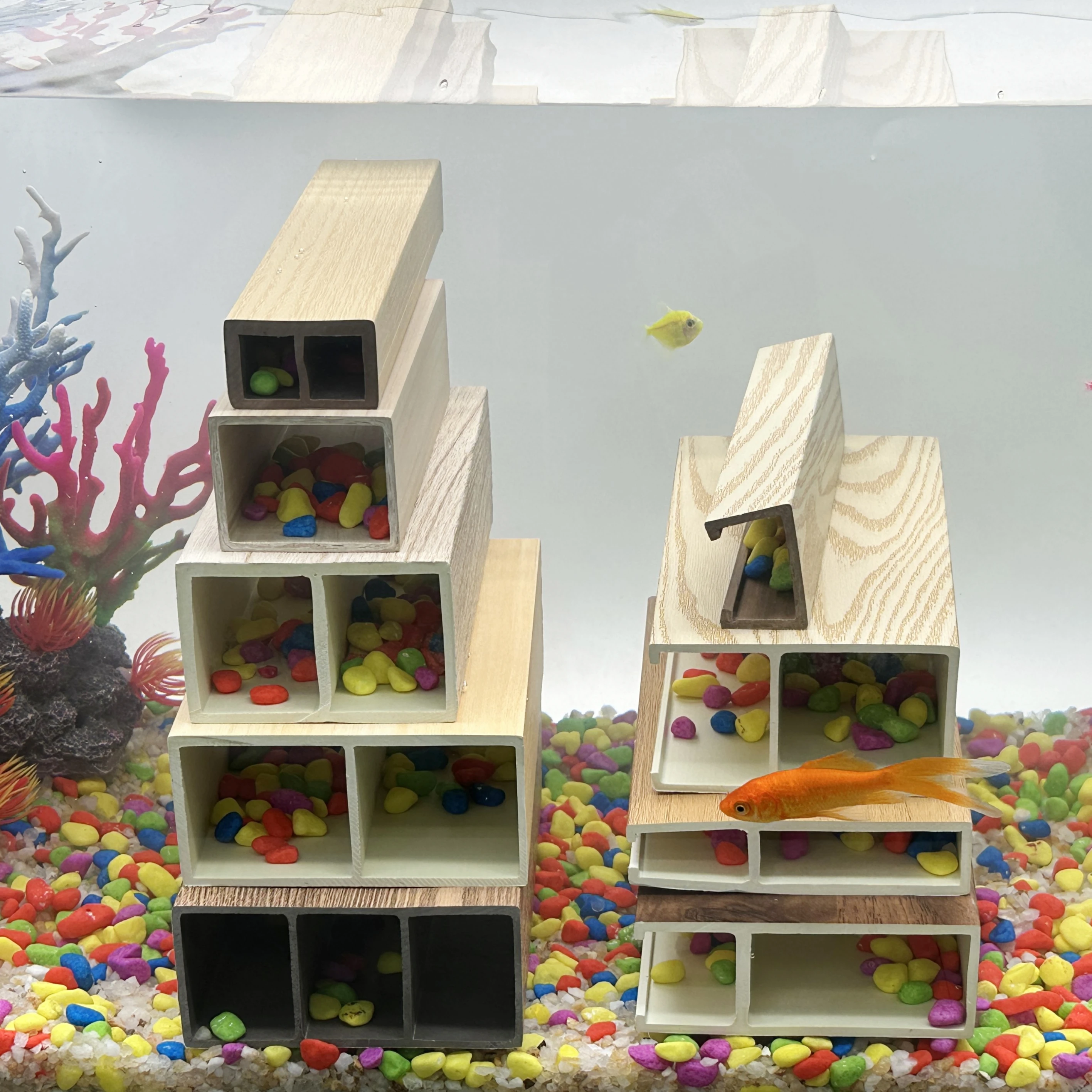 Indoor decoration WPC Timber Tube Eco friendly column Wood Plastic Composite Timber Square Tube For Ceilings