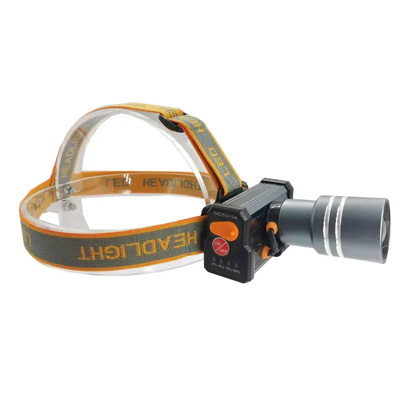 LED head light 3000mAh lithium battery can focus on head mounted lights for travel camping Telescopic focusing head light