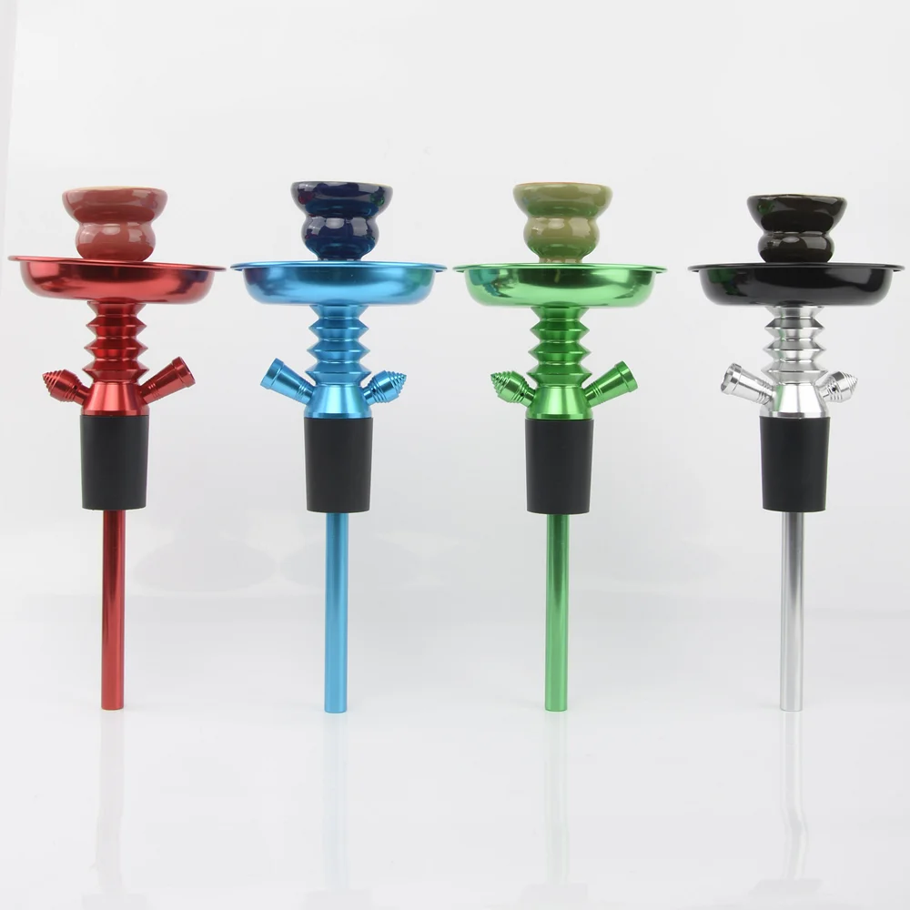 Portable Bottle Aluminum Hookah Stem Easy to use for many bottle Hookah Shisha Set