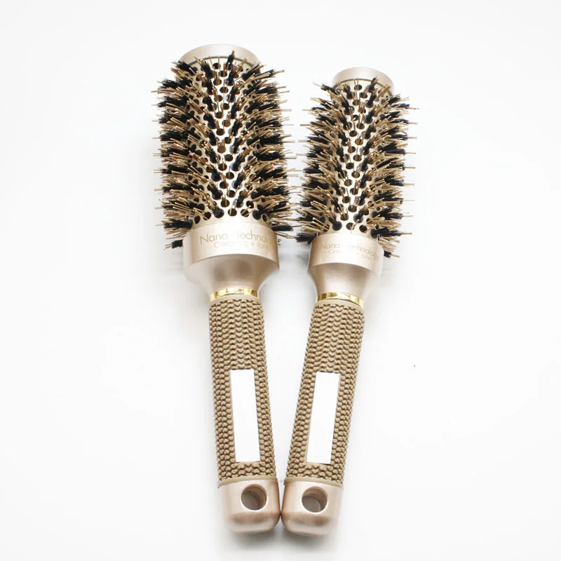 Factory Selling Styling Brush Round Ionic Ceramic Hair Brush In Rose Gold