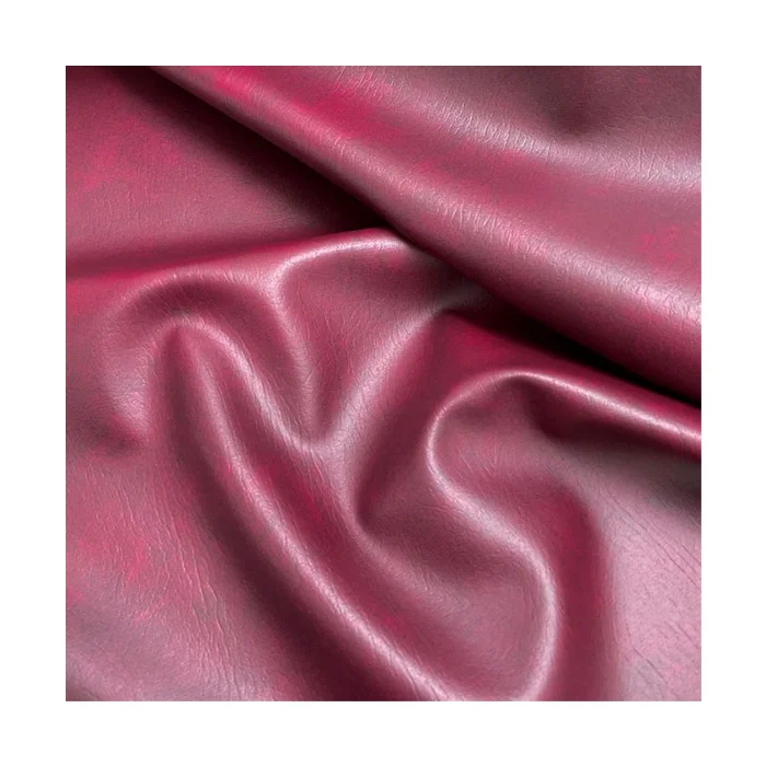 Fire Retardant Leather Car Leather Upholstery PVC PU Sofa Bonded Flocking Furniture Fabric