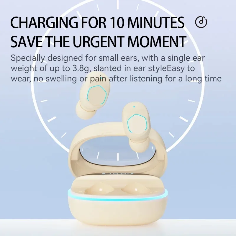 2024 NEW Sports newly arrival TWS Wireless Headphones Waterproof In-Ear Hooks Mini Earphones Stereo Music Earbuds