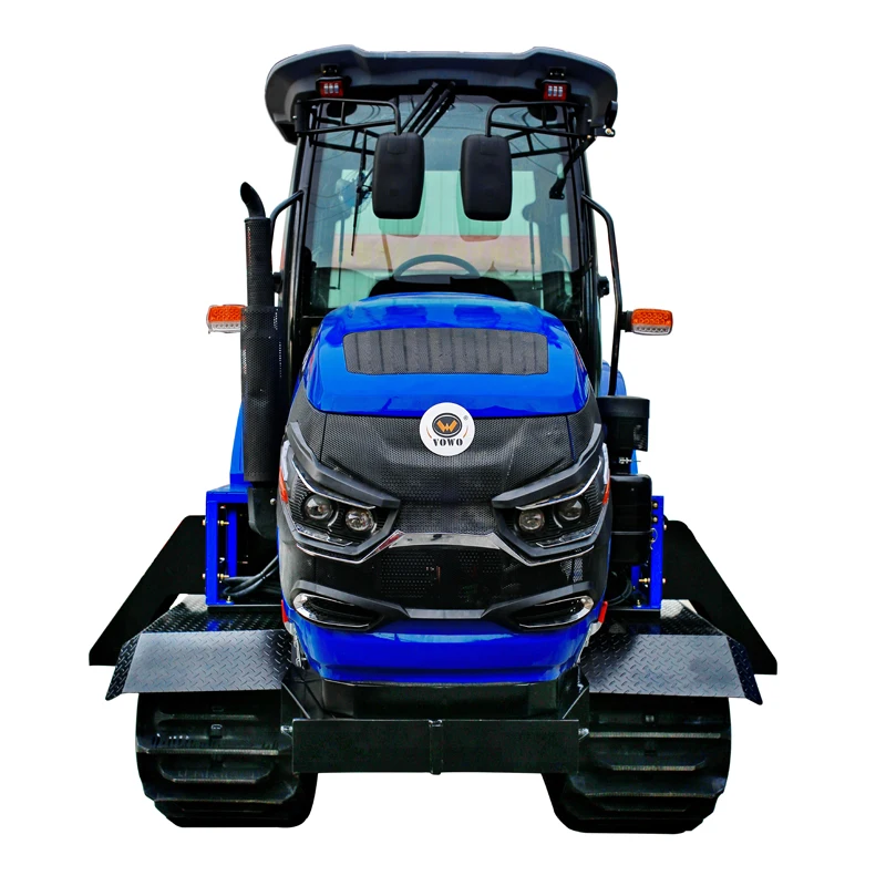 for paddy field and dry field 110HP Farm walking tractor fully hydraulic system Agricultural rubber mini crawler tractor price