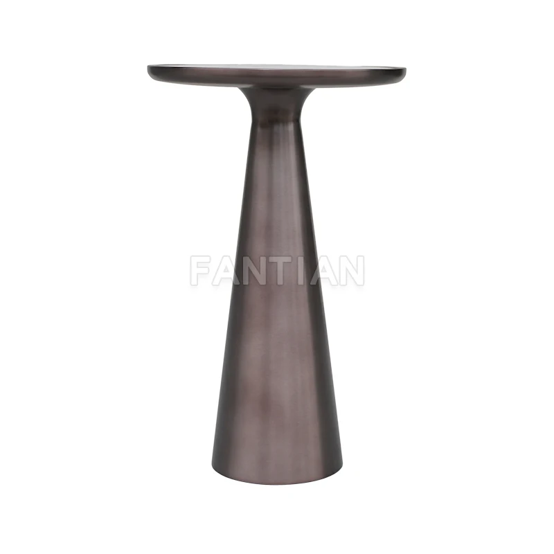 
2019 most novel style stainless steel tea table base with marble material table top 