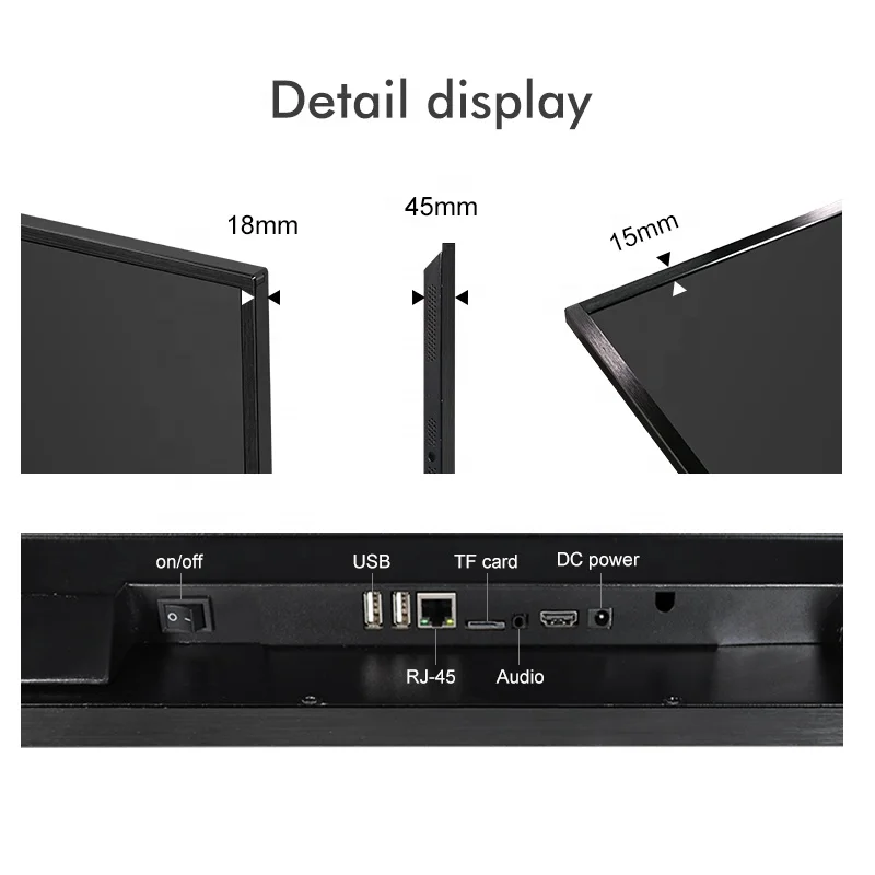 Hot selling advertising digital signage monitor player with low price