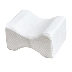Memory foam posture tapered orthopaedic leg knee pillow for sleeping