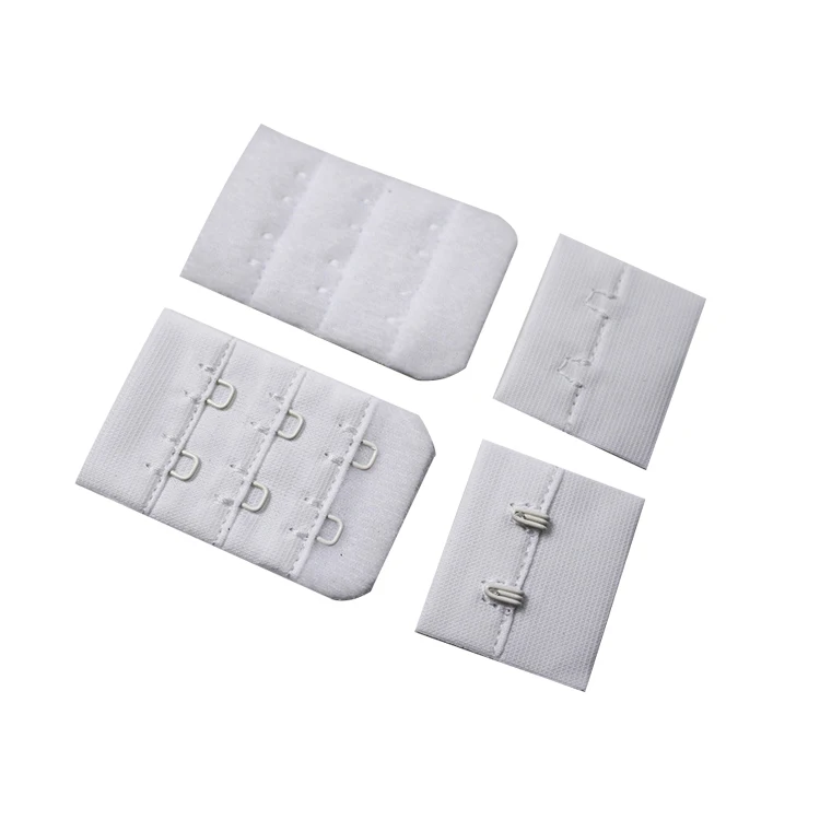 TUTON Cheap Price Underwear Accessories Garment Hook And Eye Tape Back Side Lock Tape 2 Hooks Bra Buckle