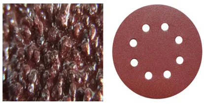 Grit 40#~1000# 5 inch 125 MM 8 holes garnet sand paper for automotive and factory