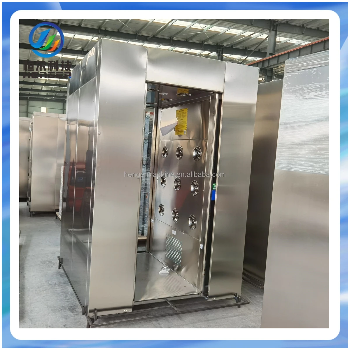 CE Certificate Clean Room Automatic Sliding Door Air Shower For Food Workshop  Hygiene Station