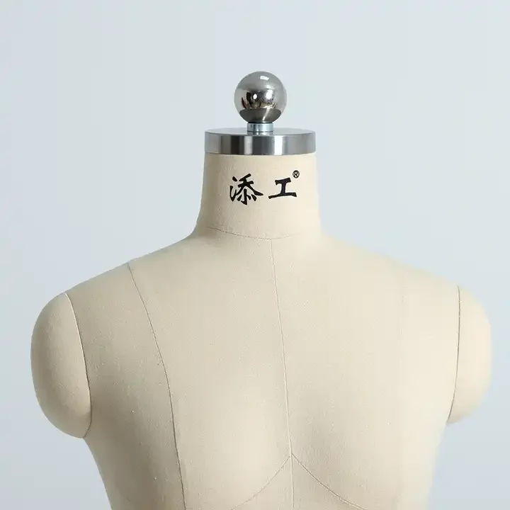 Fabric half body curvy female used dress form sewing tailoring adjustable mannequin female body bust torso