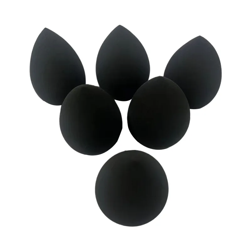 Wholesale Black Beauty Sponge Egg Set Private Label Soft Puff Powder Makeup Egg  Custom Portable Travel Size Beauty Sponge