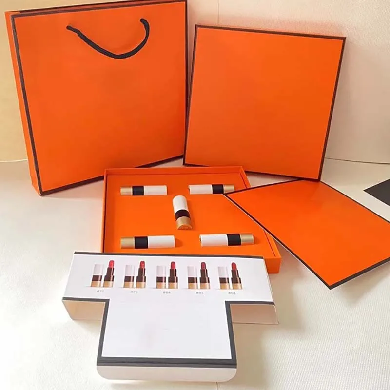 Lip Cosmetics Smooth Long Lasting Lip Stick Private Label 5 in 1 Matte Lipstick Set