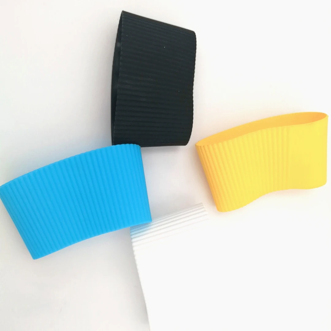 Custom Outdoor Reusable Silicone Rubber Coffee Cup Sleeve for Tea Cup