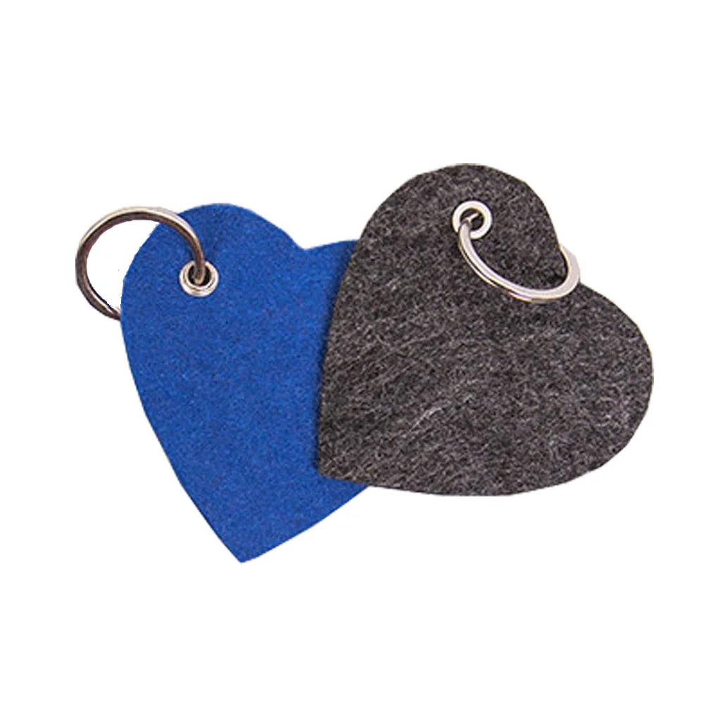 Custom Shapes Felt Key Chains Key Ring