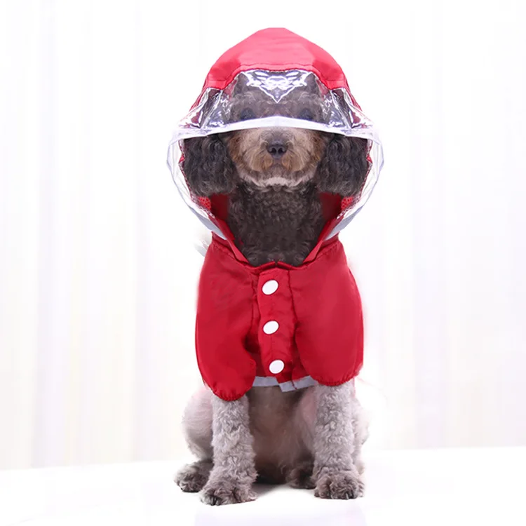 
Wholesale four seasons raincoat two-legged pet clothes suitable for golden husky medium-sized dogs 