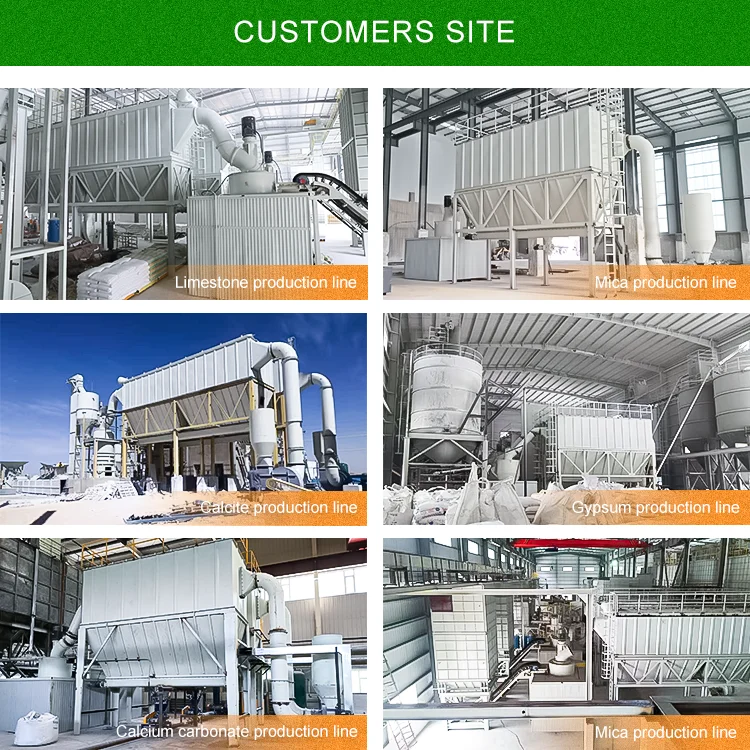 Talc Precipitated Calcium Carbonate Limestone Calcite Powder Grinding Mill Plant