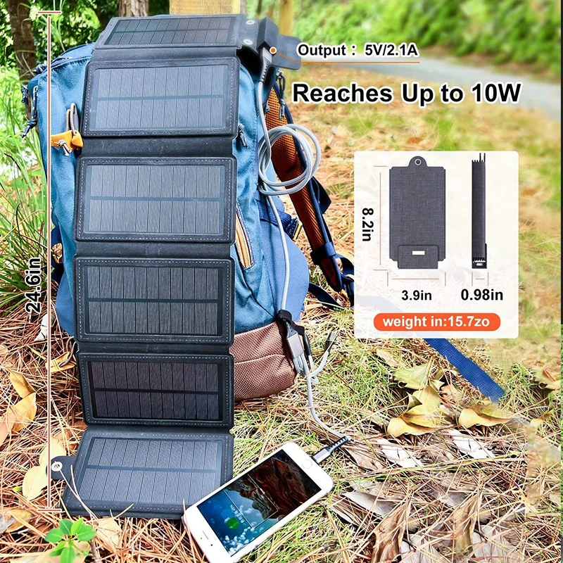 2023 portable solar emergency phone mobile charger