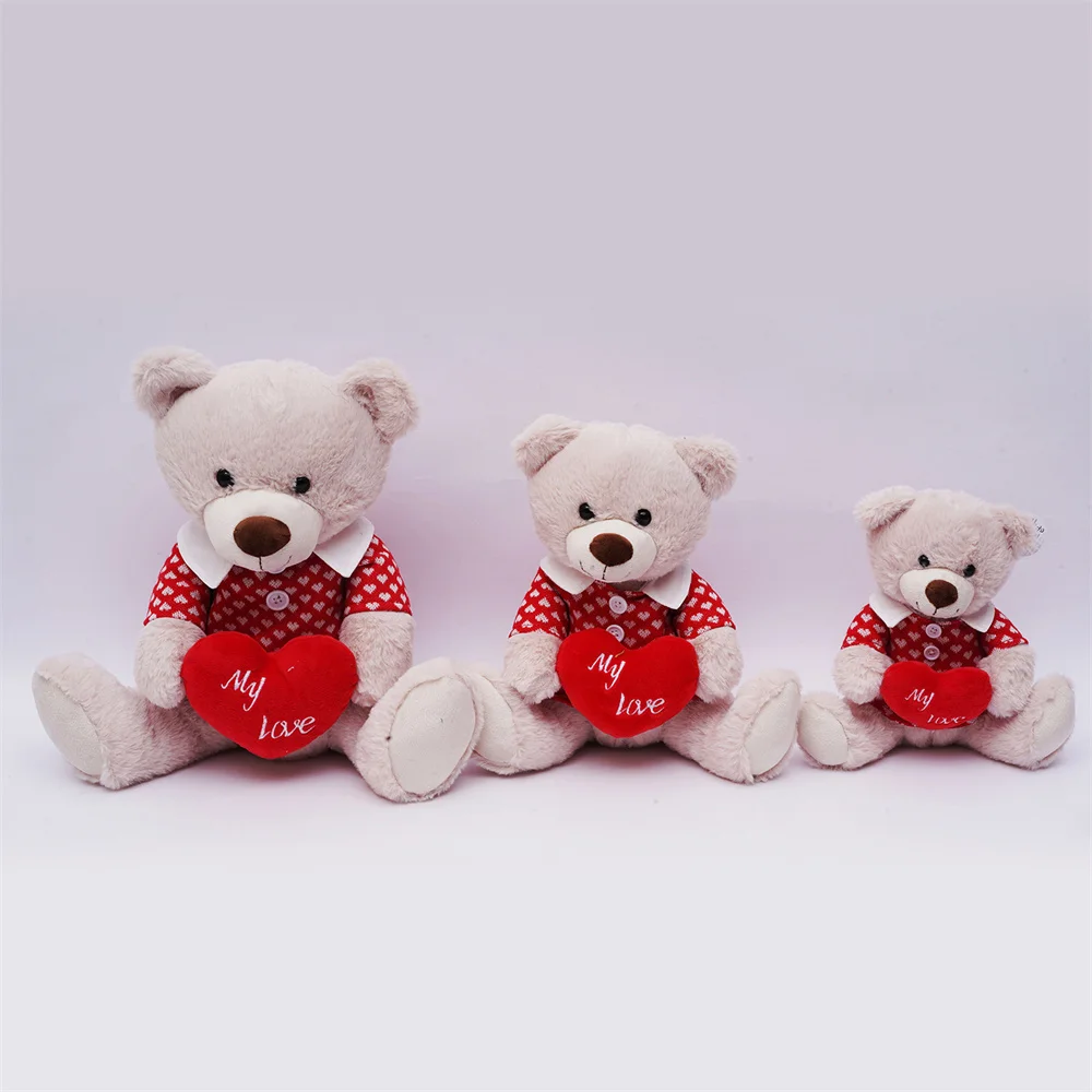 Wholesale Valentines Day Gift Plush Stuffed Animal Teddy Bear Toys Free Design Customized Doll Custom Animal Manufacturer