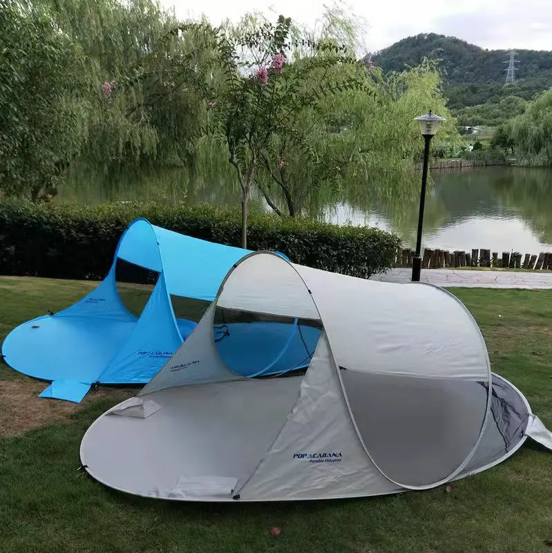 double person quick automatic opening pop up beach tent