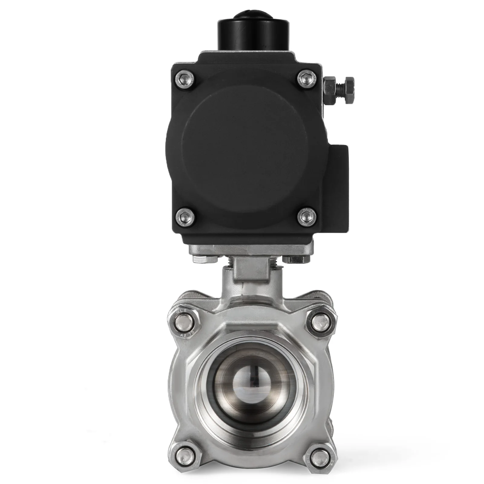 COVNA Full bore Double Acting Single Acting Stainless Steel welded ball valve with spring pneumatic actuator