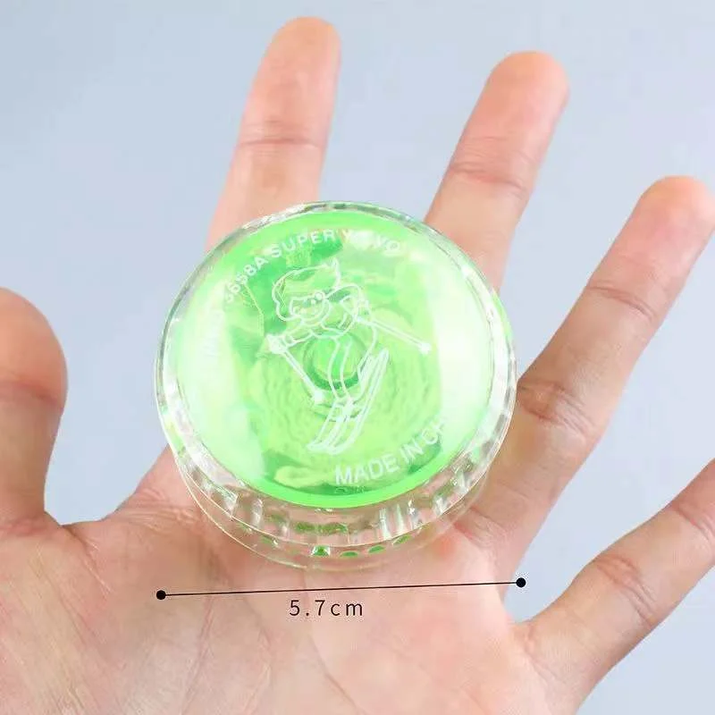 24pcs Fun  Creative Mini LED Flashing Yo-Yo Sports Brain Games Toy Kids Plastic Entertaining Decompress