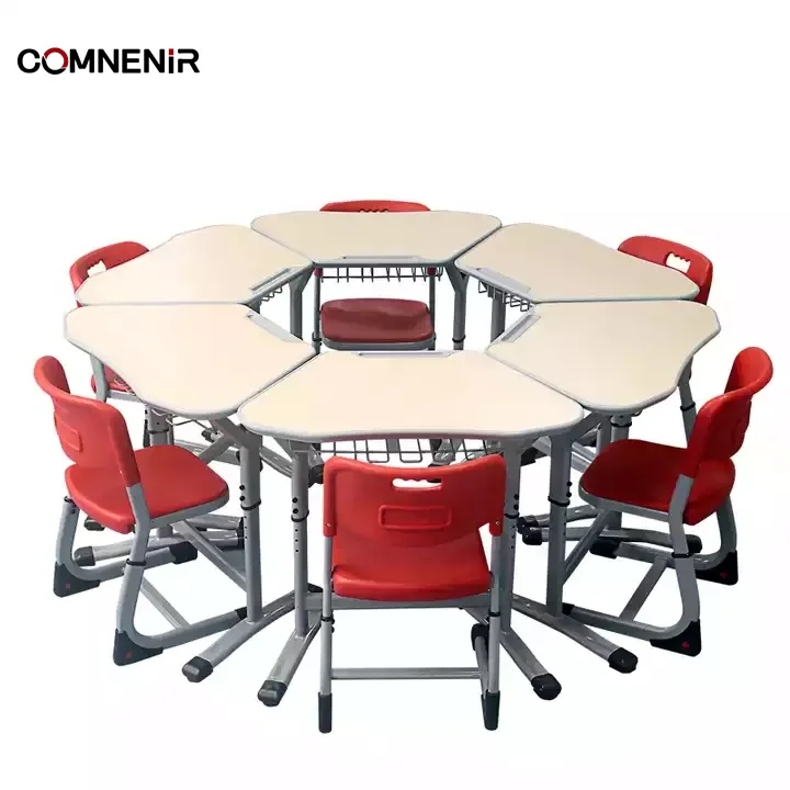 Folding Training Table for School Students Mobile Classroom Furniture for Primary Middle University Level Universally Useful