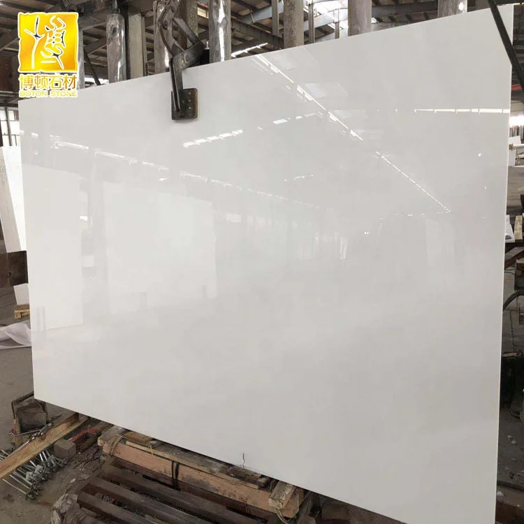 Super White Nano Crystallized Glass Tiles Nanoglass Polished countertop Artificial Marble Stone