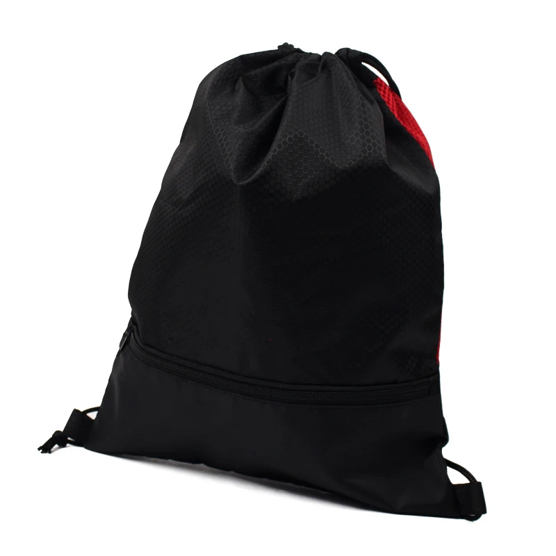 Manufacturers custom drawstring pocket pattern backpack  zipper bag can print logo