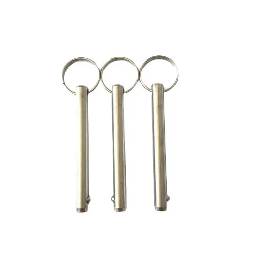 Customized Metric and Inch Pull Ring Grip Quick Release Ball Lock Detent Pin For Marine Hardware