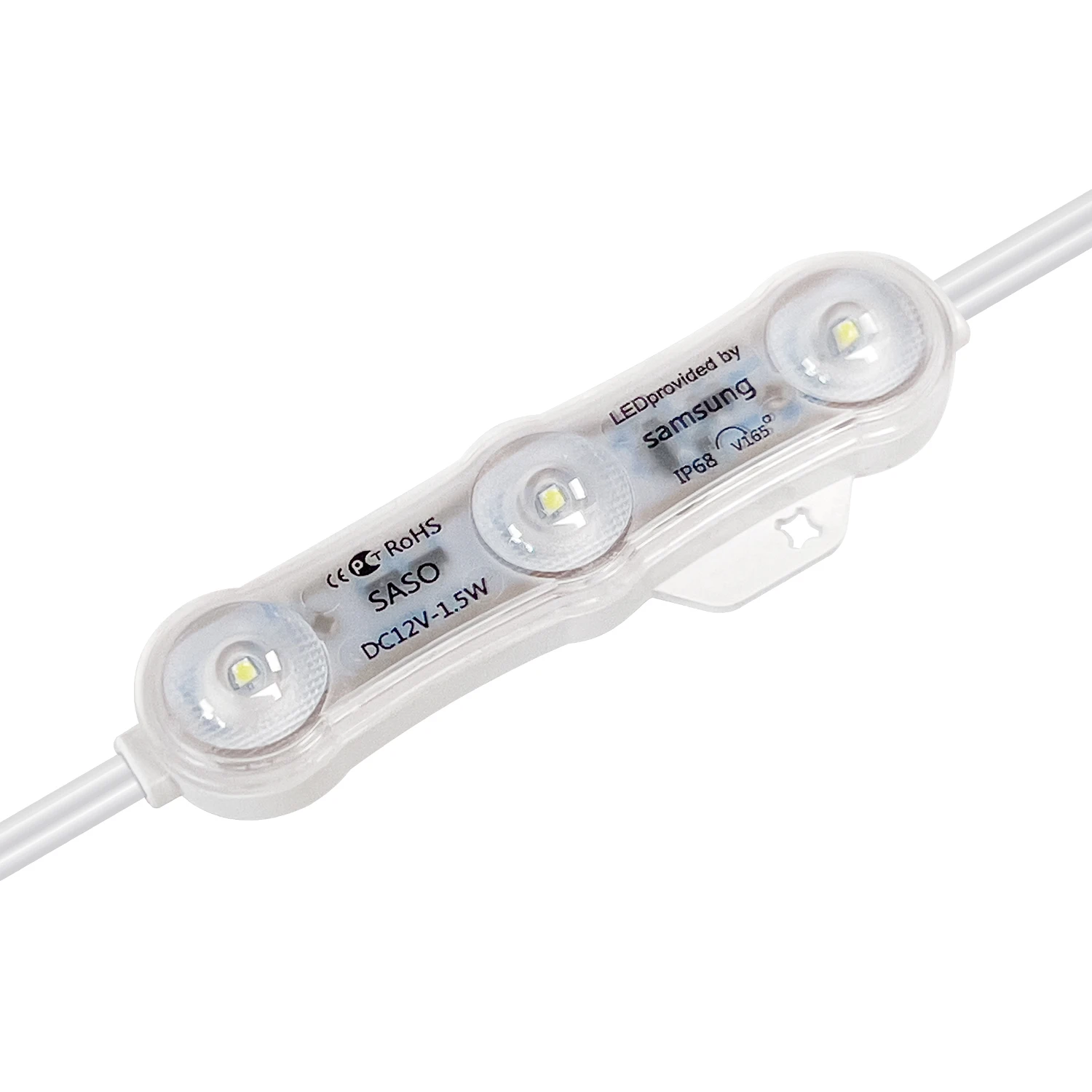 New arrival 5 years warranty waterproof no positive or negative terminals dc12v smd 3030 IP68 injection LED module