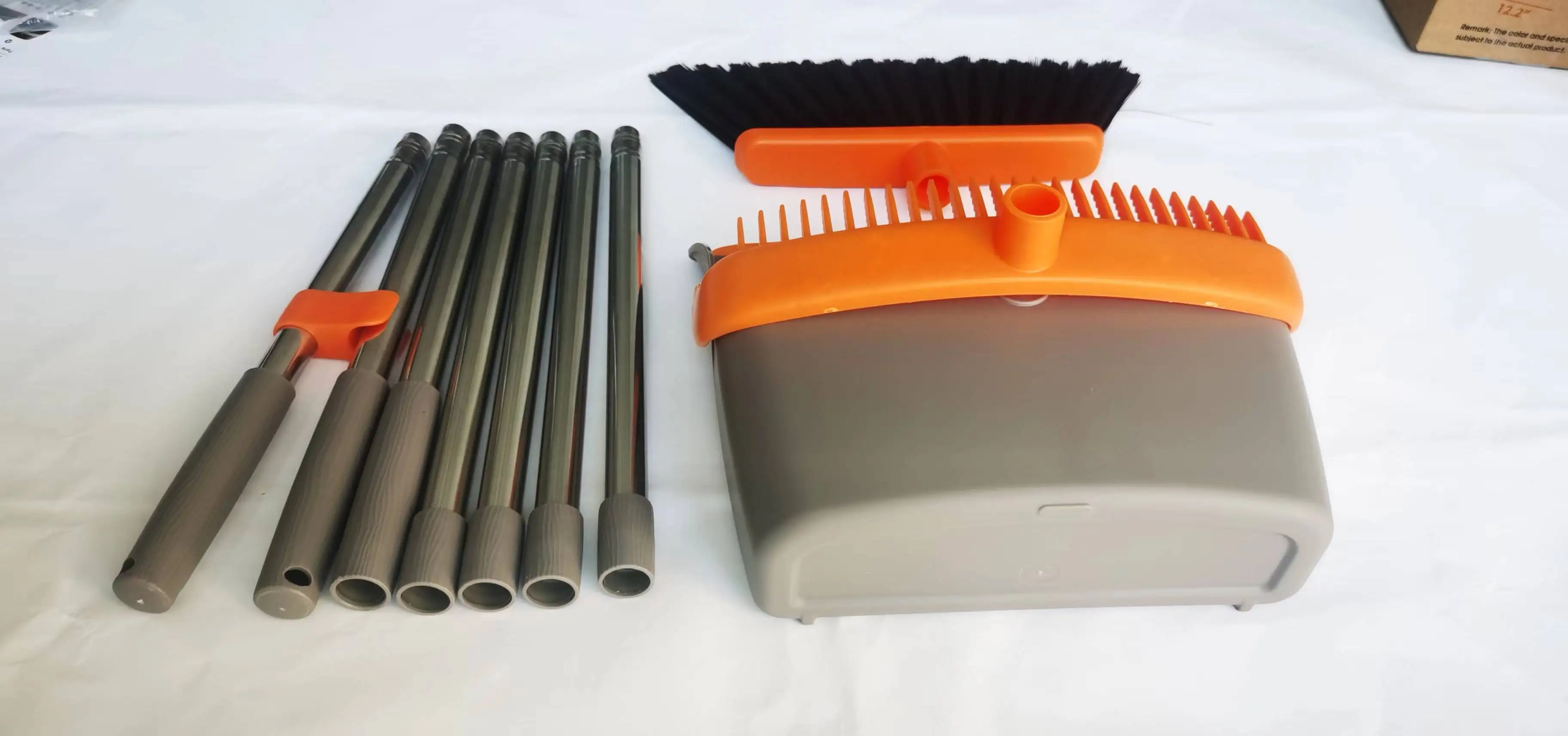 Broom and Dustpan Set for Home Broom and Dustpan Combo for Office Stand Up Broom and Dustpan