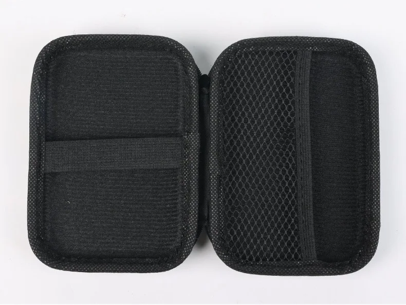 High quality protection hard eva box black zipper eva storage case custom logo eva earphone case