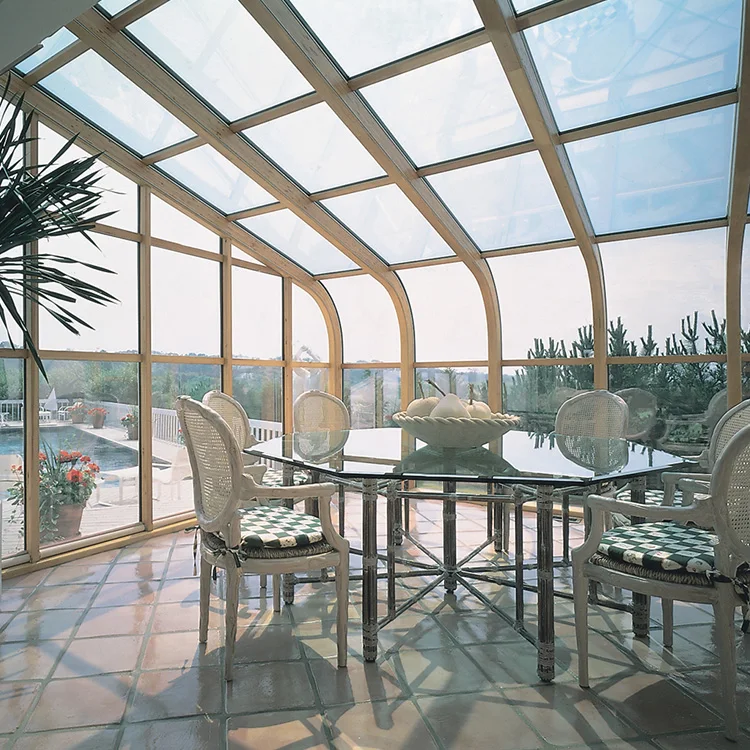 Made in China free standing sunroom sunrooms & glass houses  Aluminium Glass Sunroom For Solarium