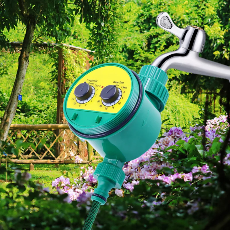 Green Garden Irrigation Controller Ball Valve WaterTimer