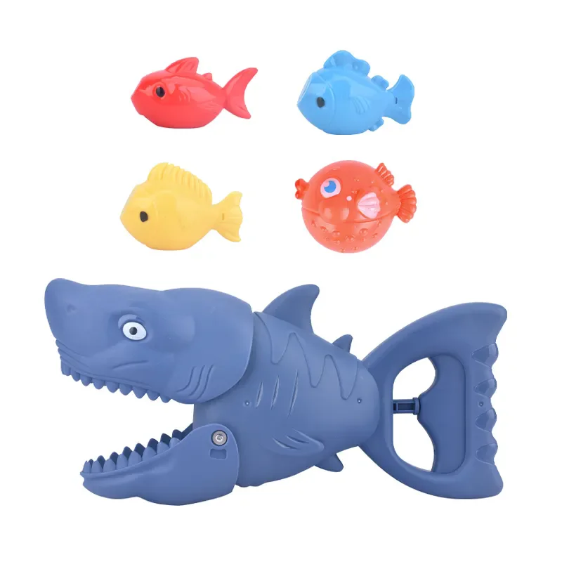 Realistic plastic fish bath tub kids toy baby water game plastic educational bath toy baby game