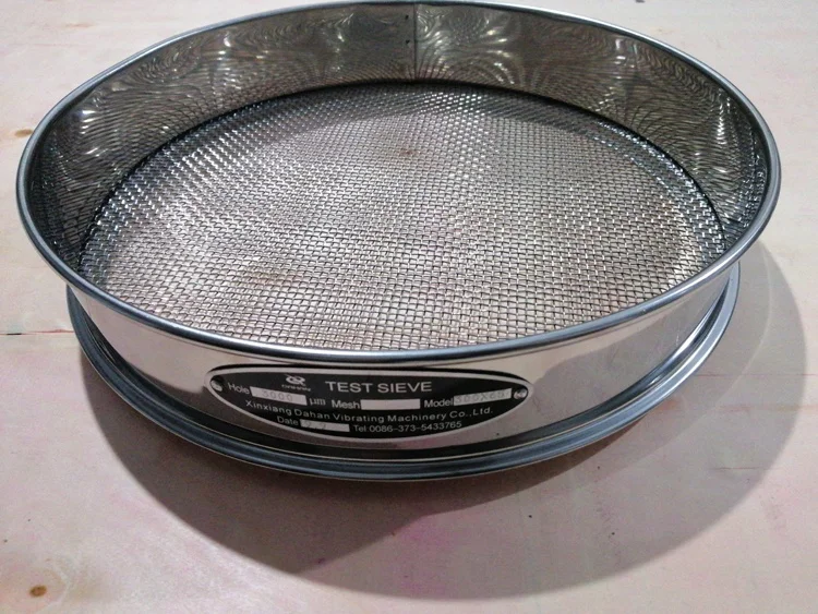  Dia 400Mm Partical Molybdenum Powder Size Analysis Standard Laboratory Testing Sieve With
