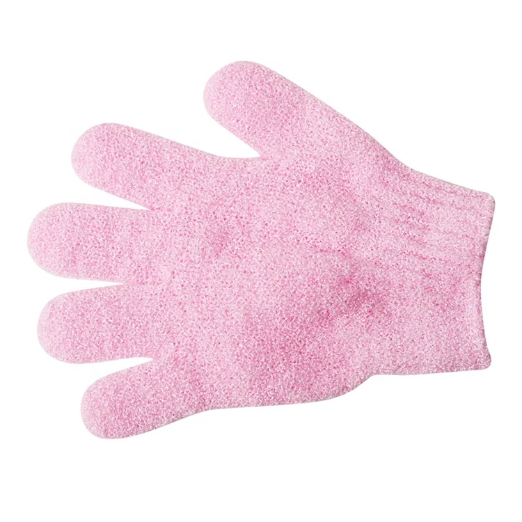 WeFocus Body Spa Massage Dead Skin Cell Remover Custom Deep Clean Soft Nylon Exfoliating Scrubber Shower Bath Gloves